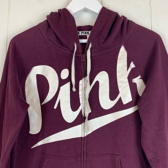 PINK Victoria’s Secret Zip Jacket Large Purple - Picture 4 of 5
